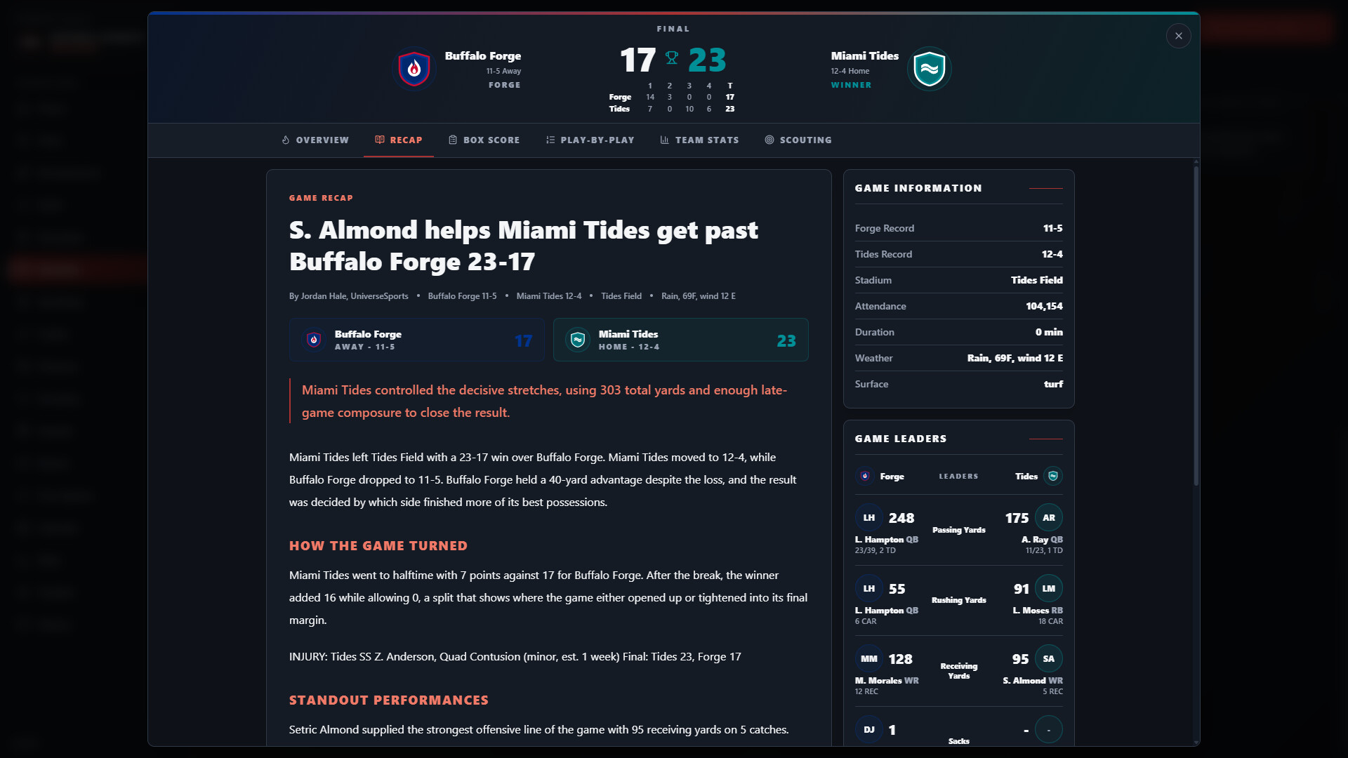 Football Dynasty Managerのスクリーンショット 1