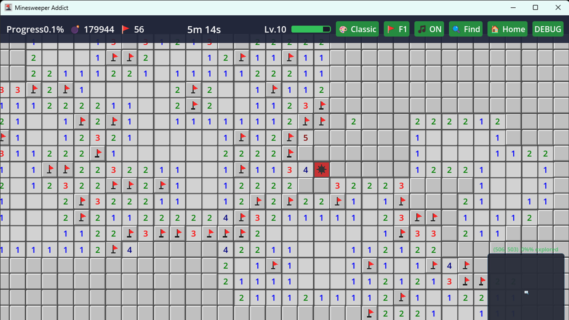 Infinite Minesweeper Simulator screenshot 2