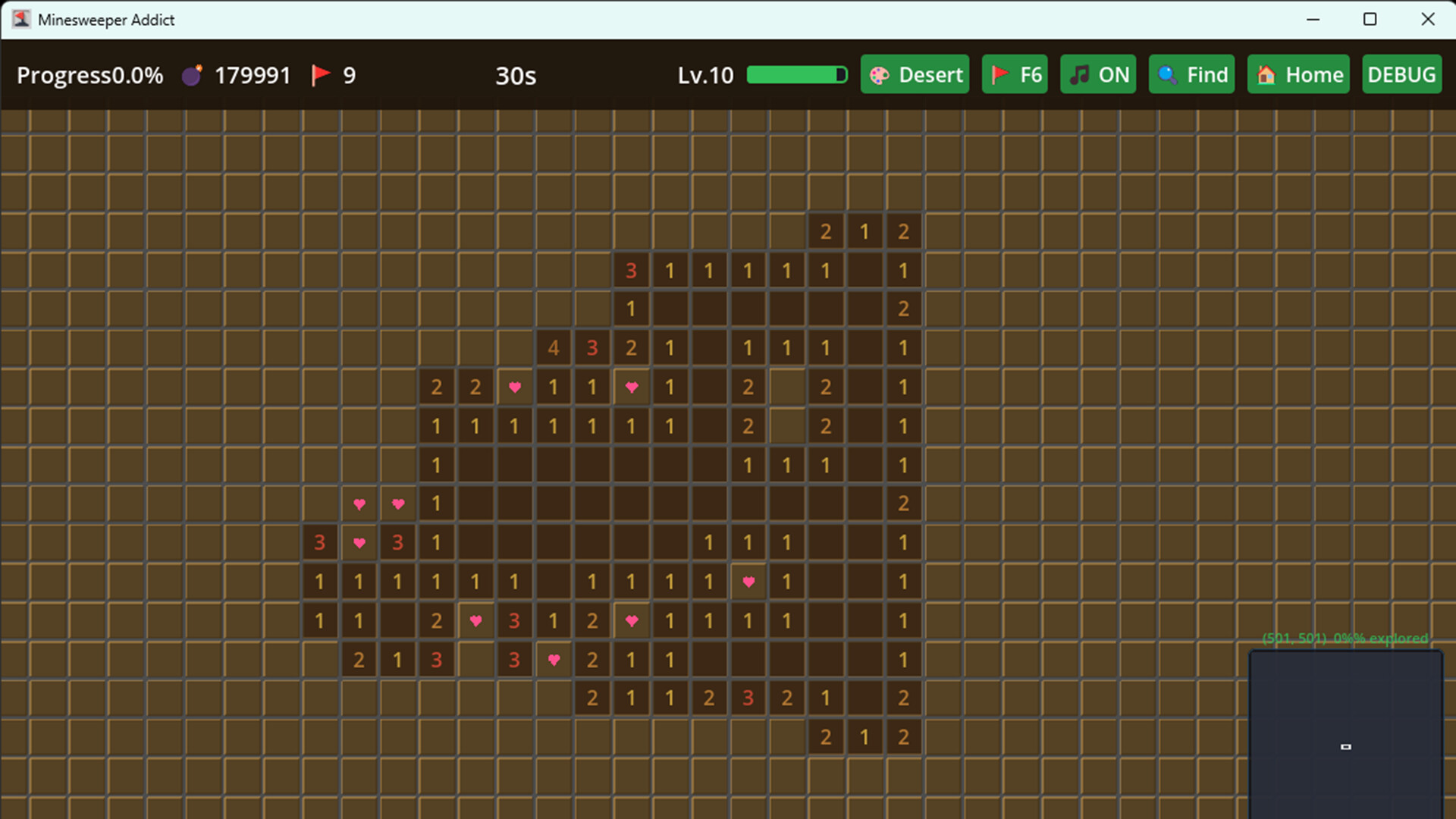 Infinite Minesweeper Simulator screenshot 3