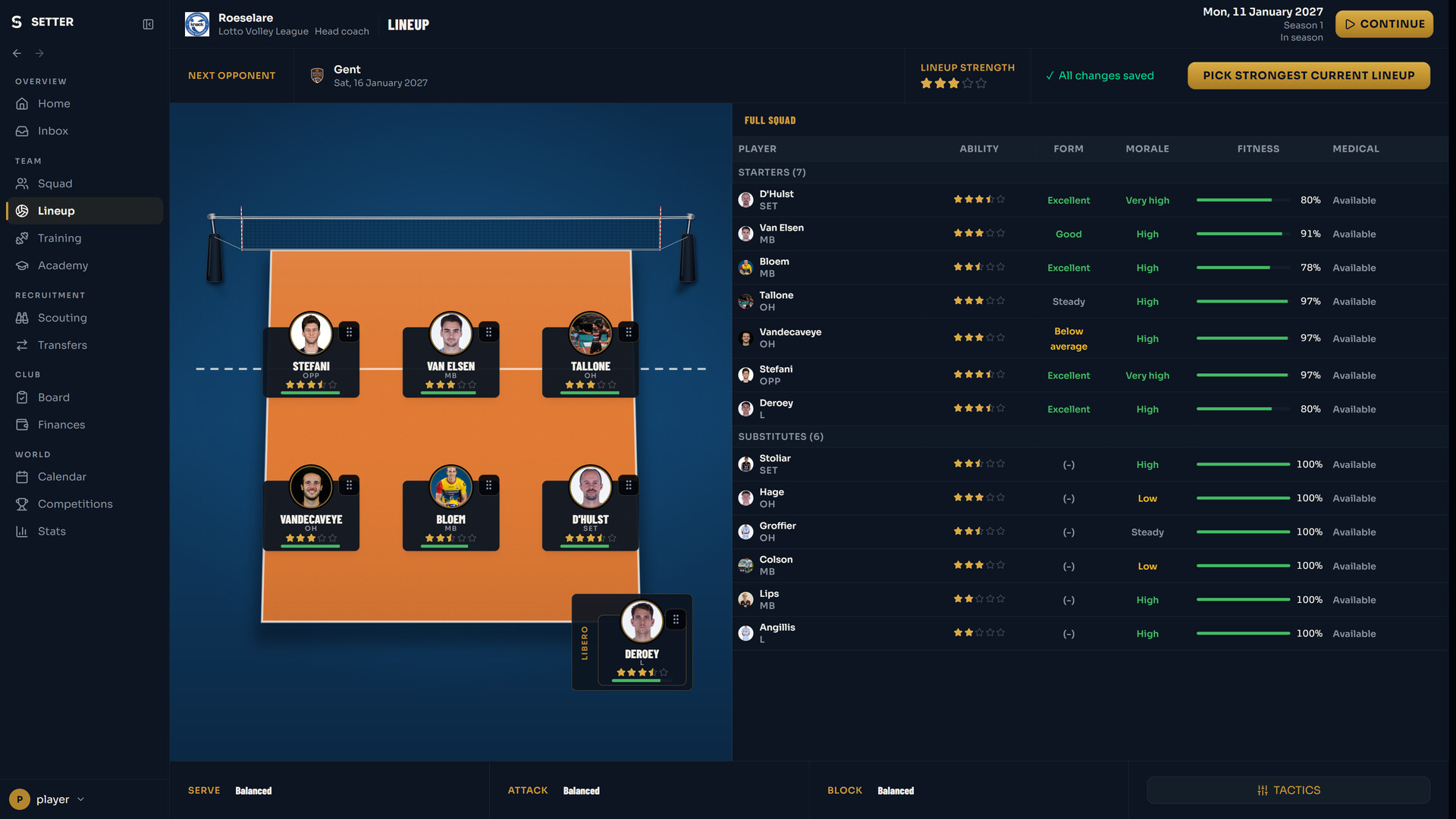 Setter: Volleyball Manager 27 screenshot 1