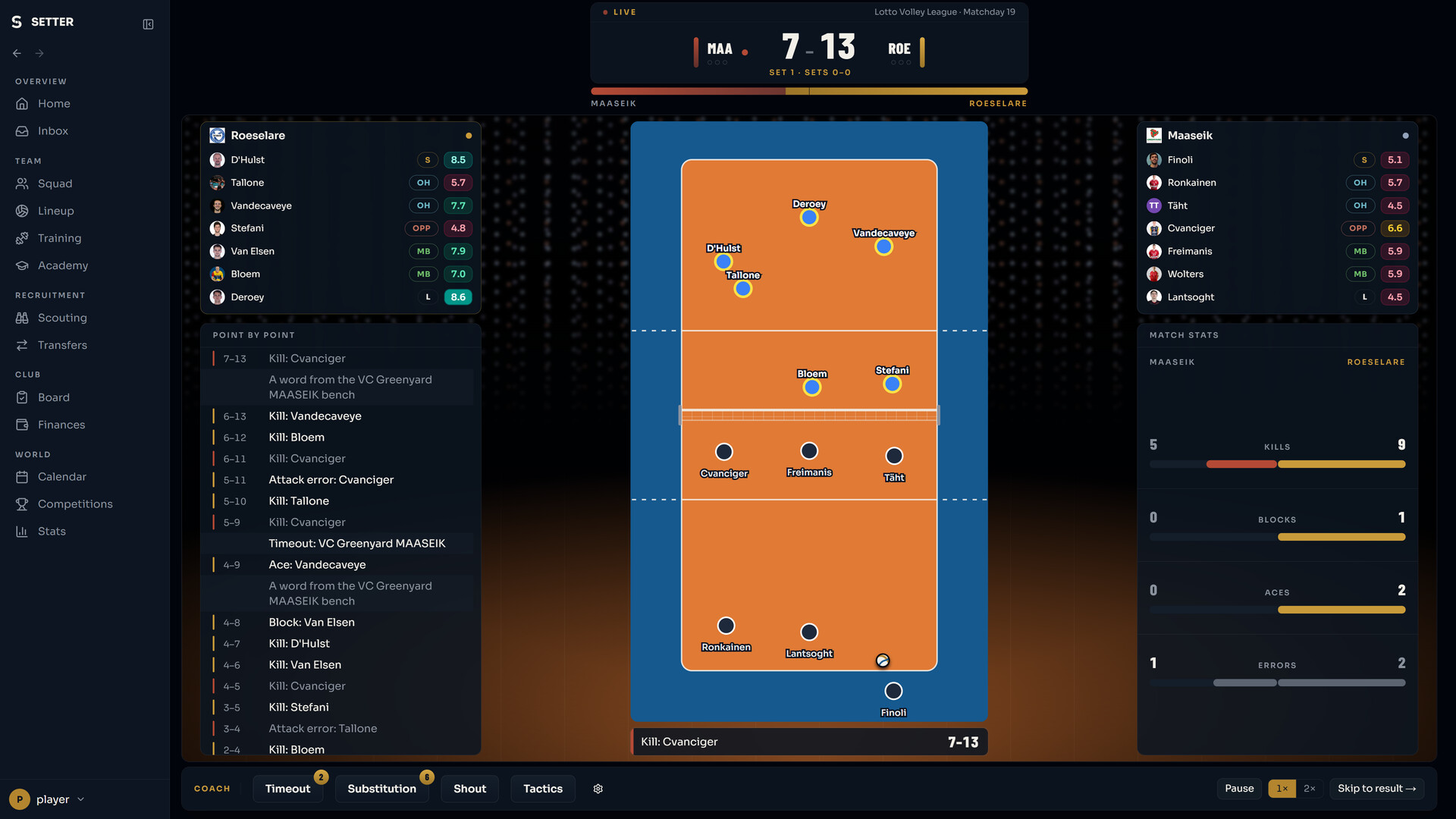 Setter: Volleyball Manager 27 screenshot 8