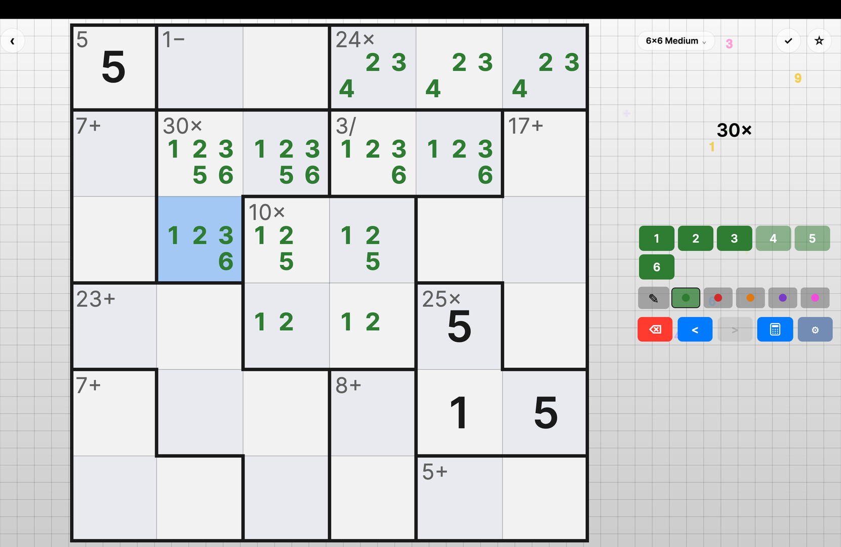 THW's Calcudoku screenshot 6