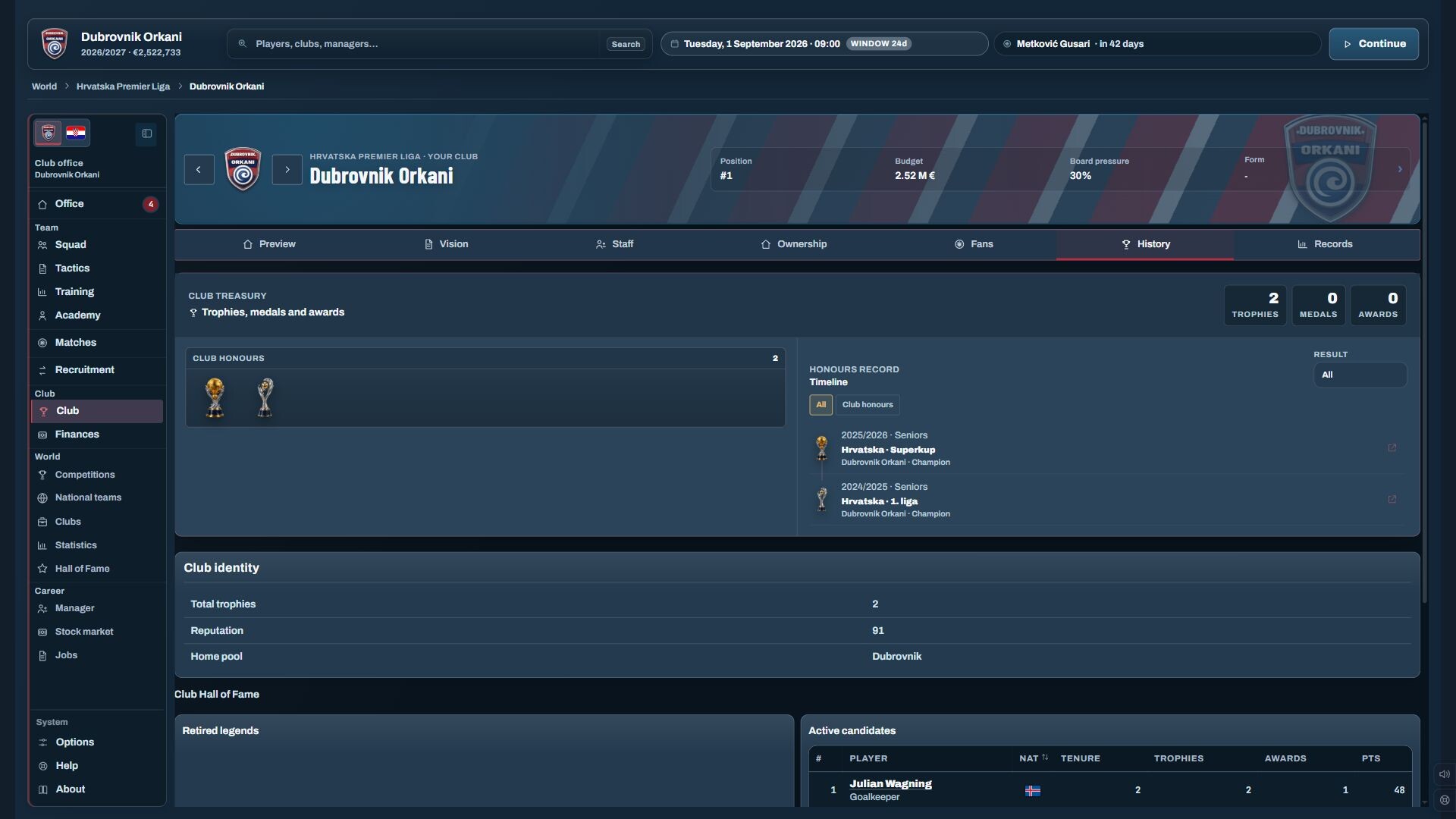 Water Polo Manager 2026 screenshot #6