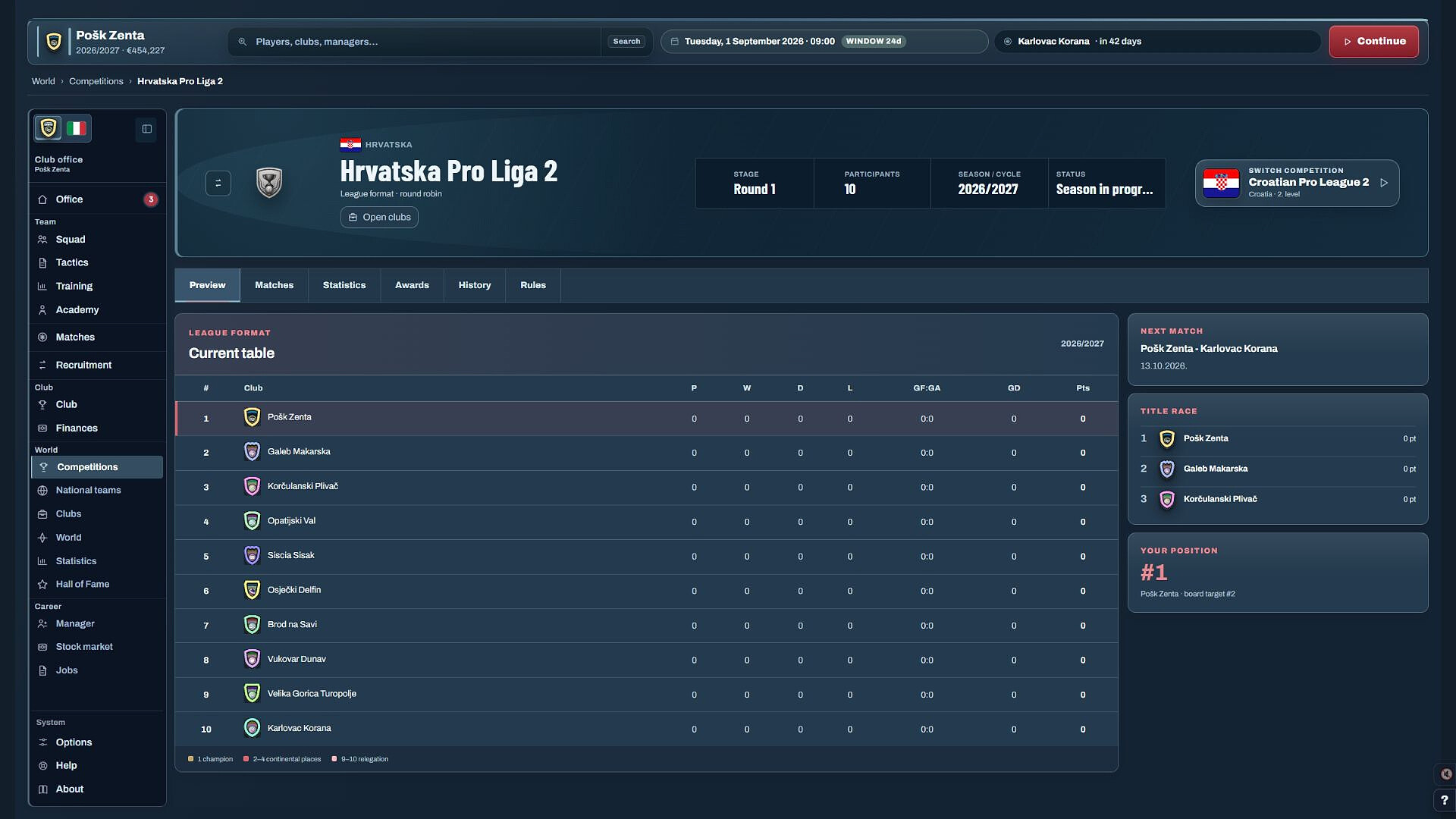 Water Polo Manager 2026 screenshot 7