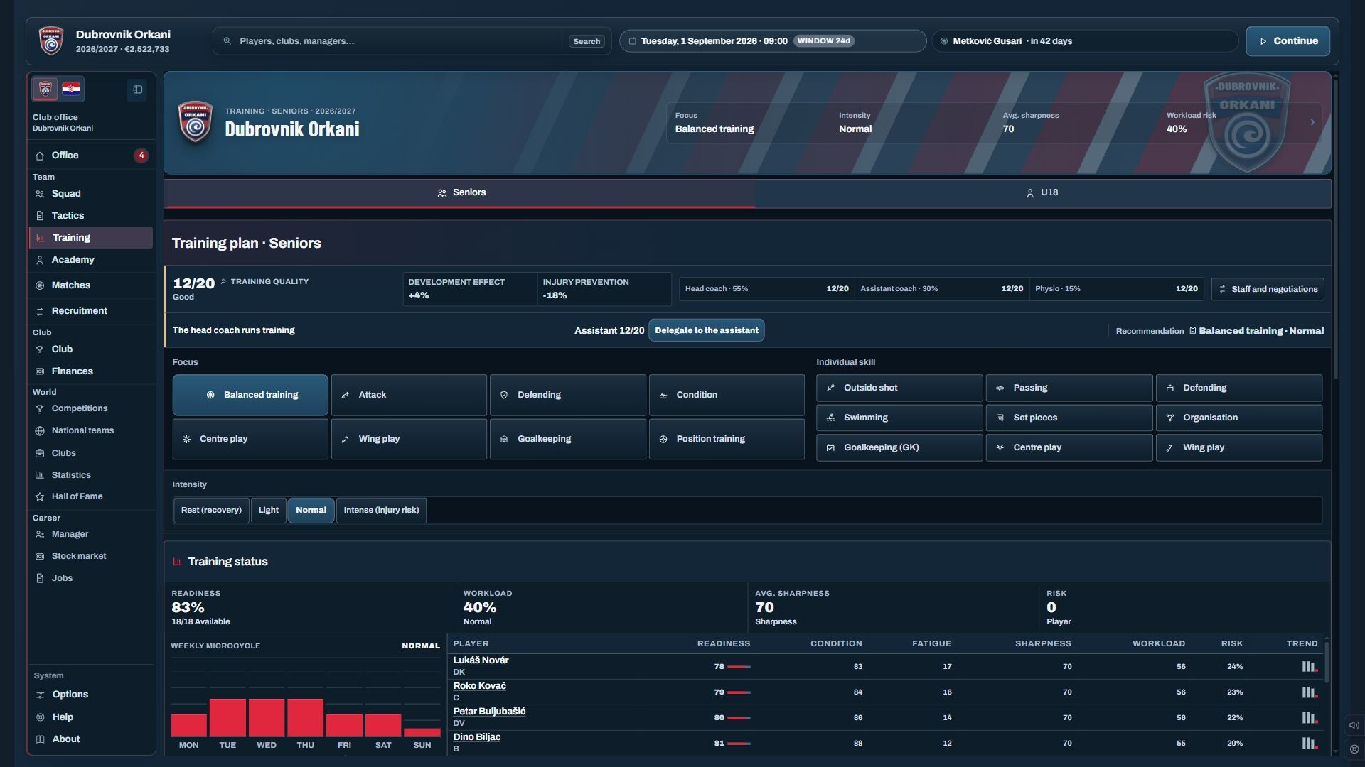 Water Polo Manager 2026 screenshot 4