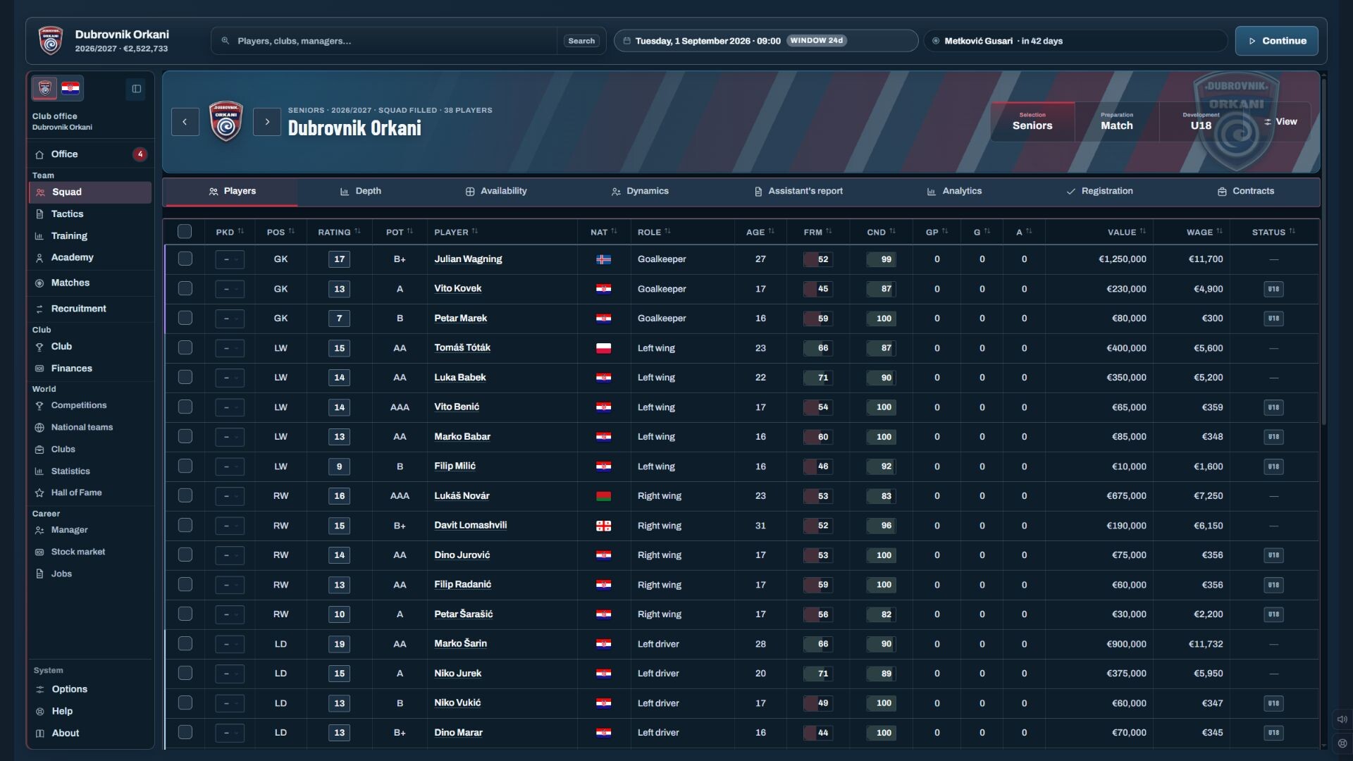 Water Polo Manager 2026 screenshot 2