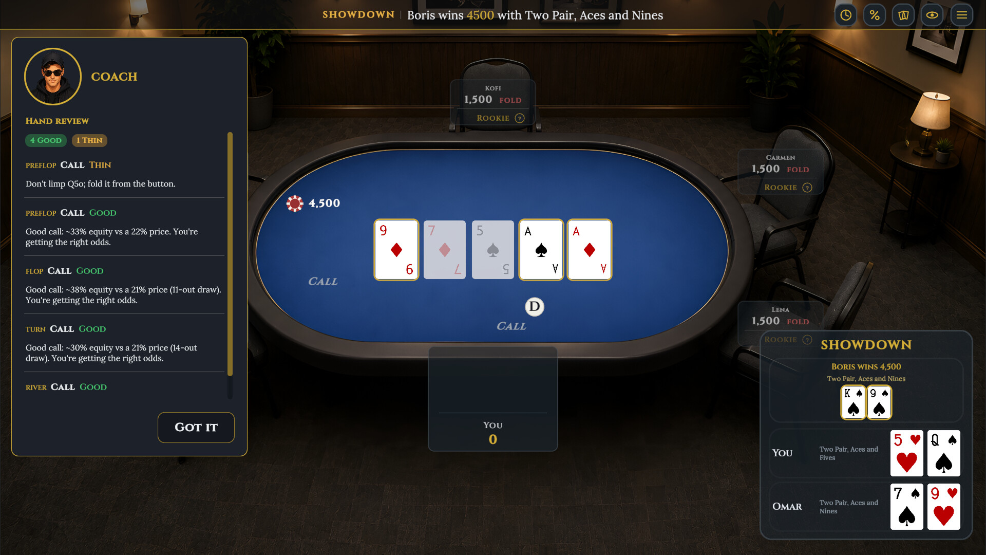 Final Table screenshot 4