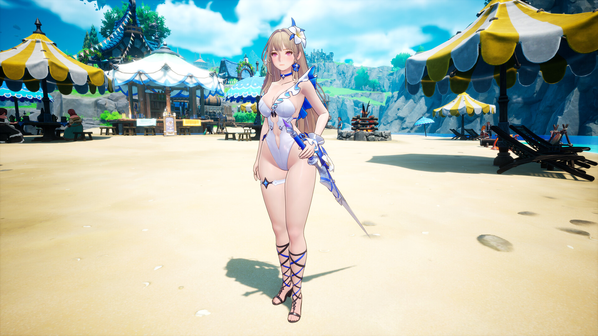 DragonSword : Awakening - Costume : White Flower of the Blue Waves Featured Screenshot #1