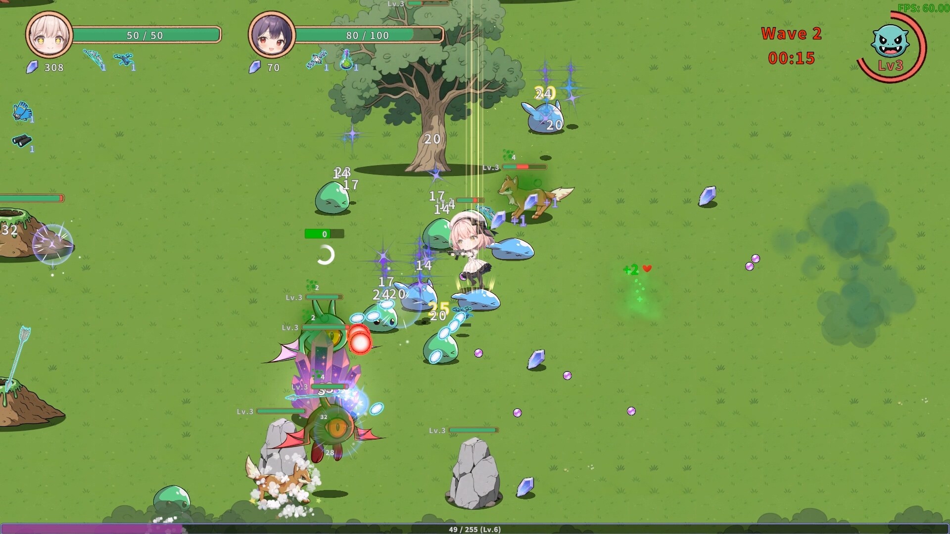 #2. Guardian of Boss Neko - Demo (Steam) Oleh: 梦游草稿本（Sleepy Sketchbook）