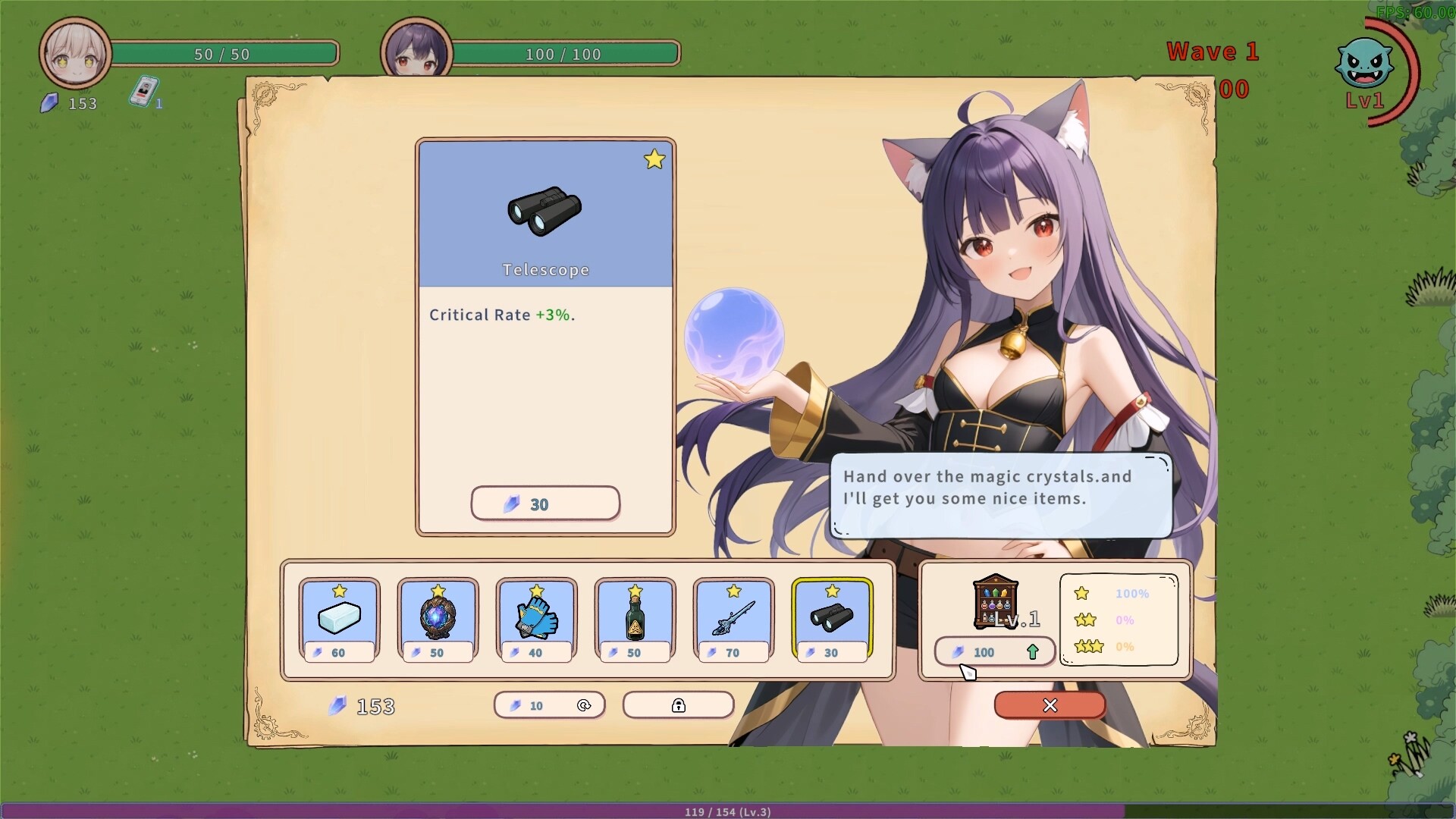 #4. Guardian of Boss Neko - Demo (Steam) Oleh: 梦游草稿本（Sleepy Sketchbook）