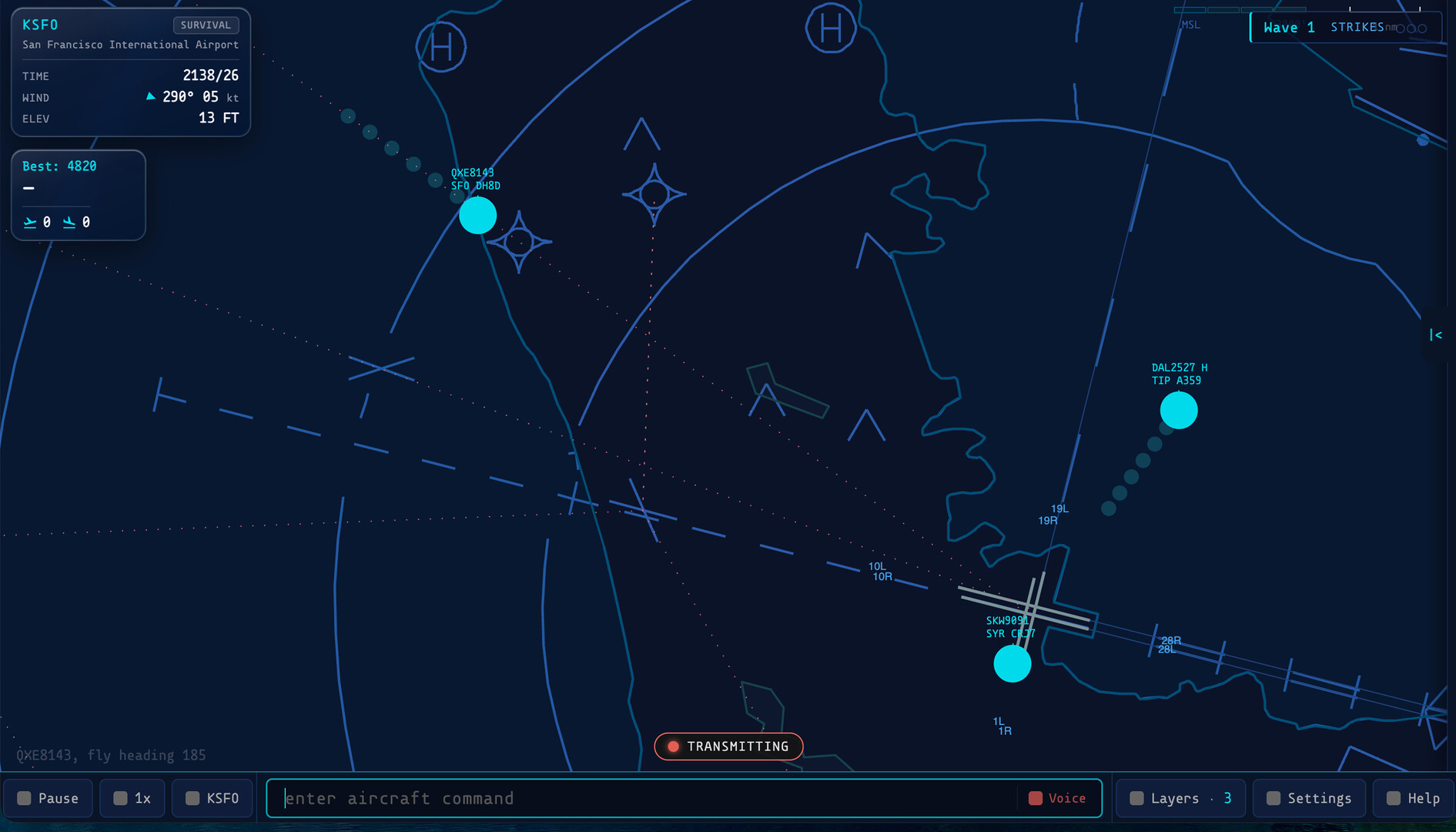 Vectorline: Air Traffic Control Simulator screenshot 2
