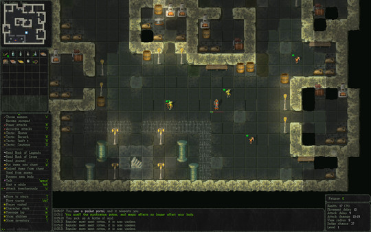 Screenshot z Vanilla Bagel: The Roguelike