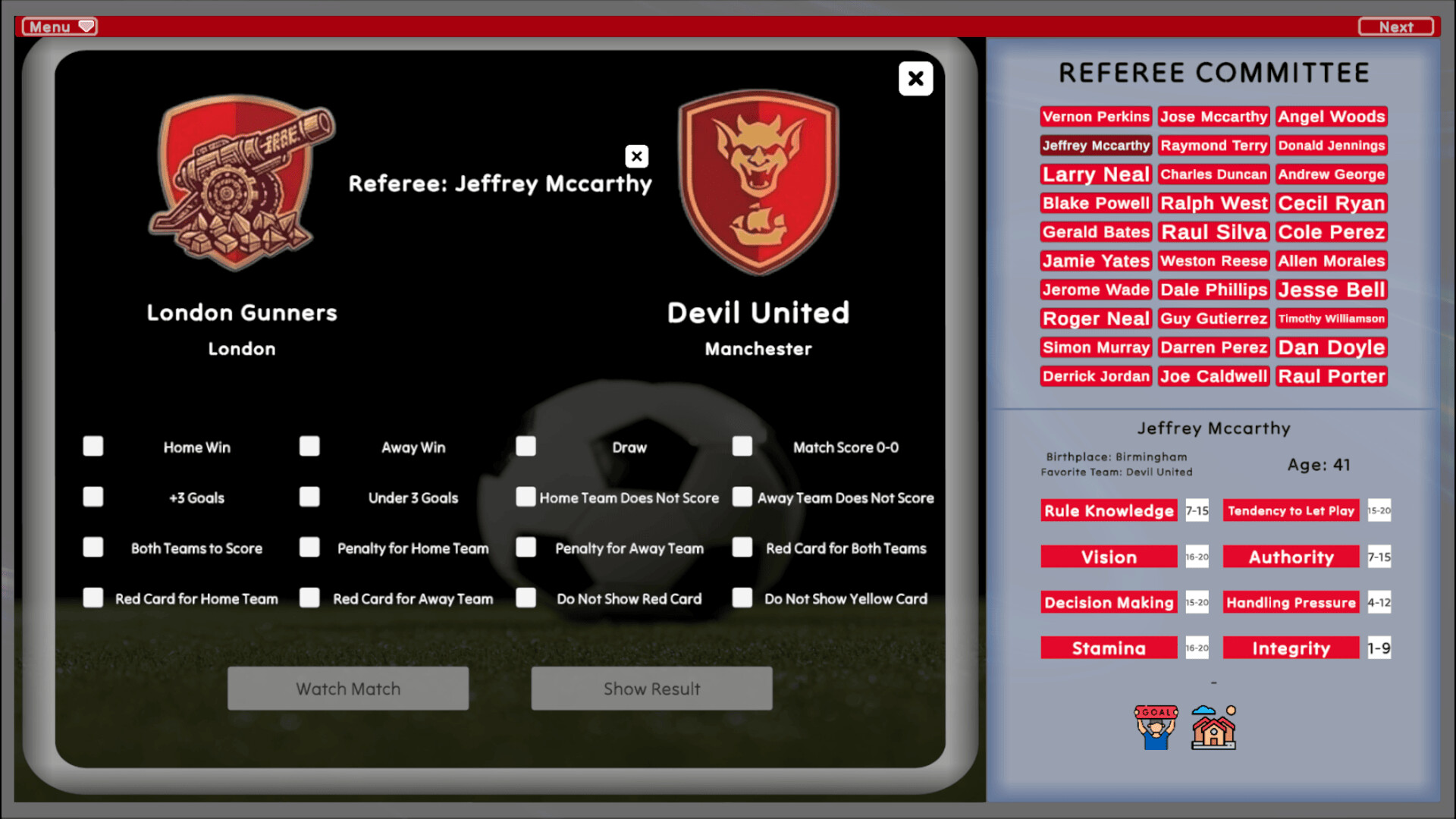 The Referee Committee screenshot 2