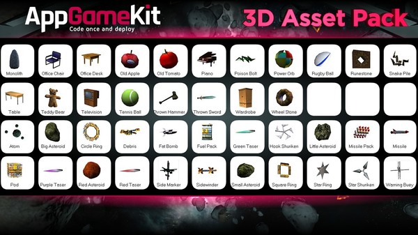 AppGameKit Classic - 3D Asset Pack