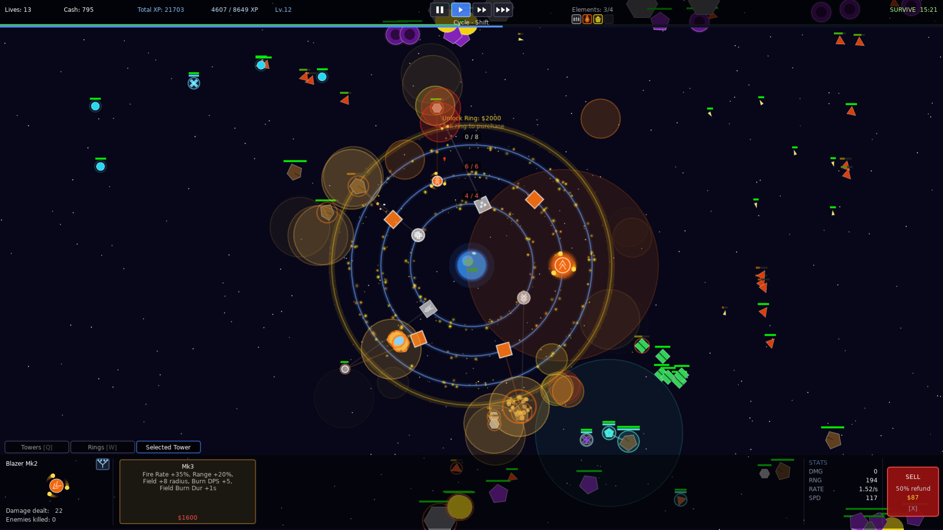 Orbital Tower Defence – Screenshot 1
