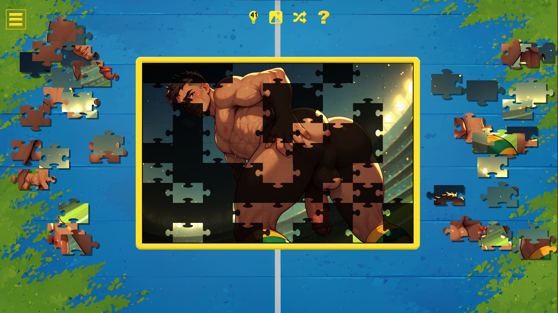 Soccer Cup Boys - Hentai Jigsaw screenshot 2