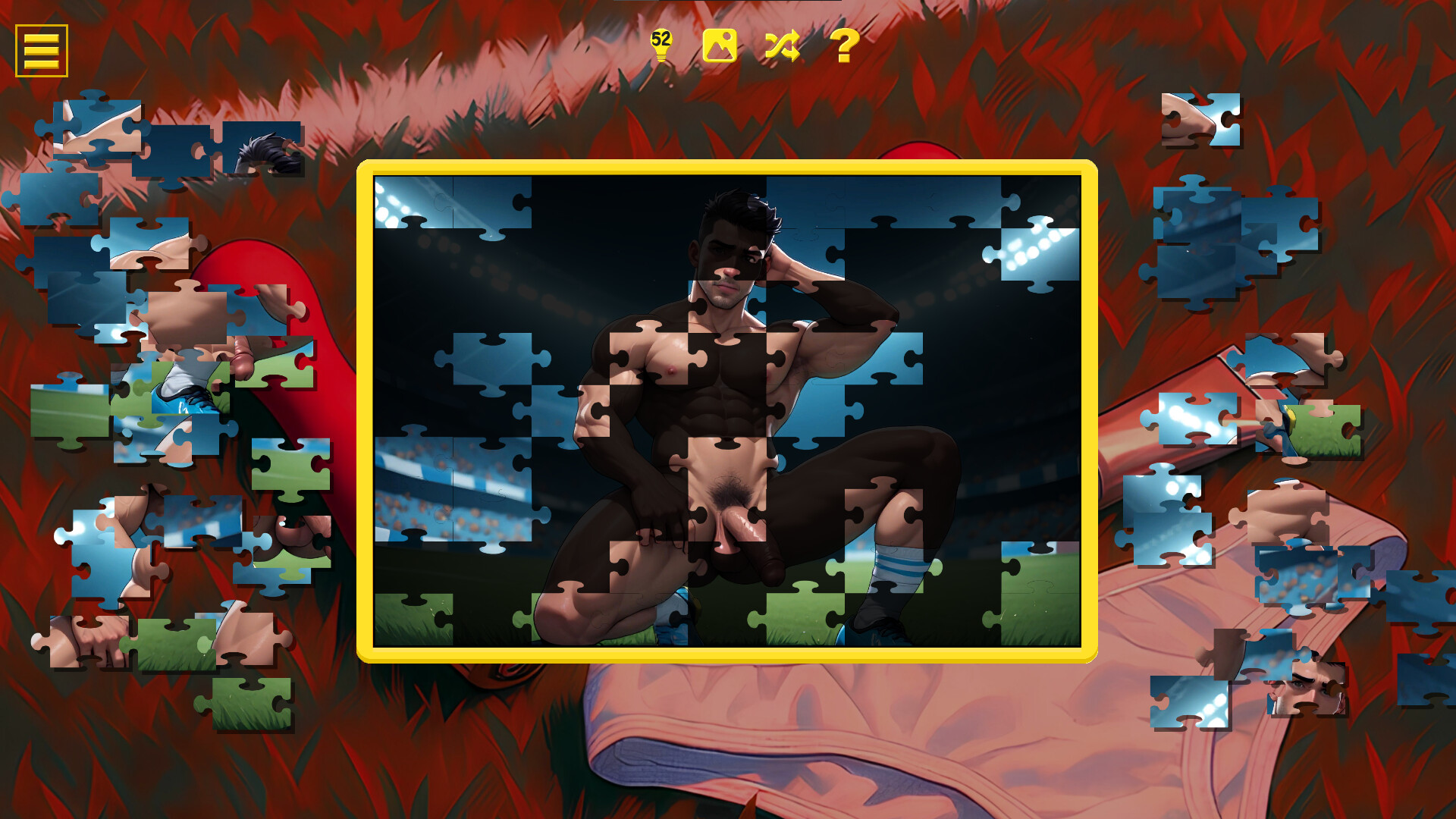 Soccer Cup Boys - Hentai Jigsaw screenshot #6