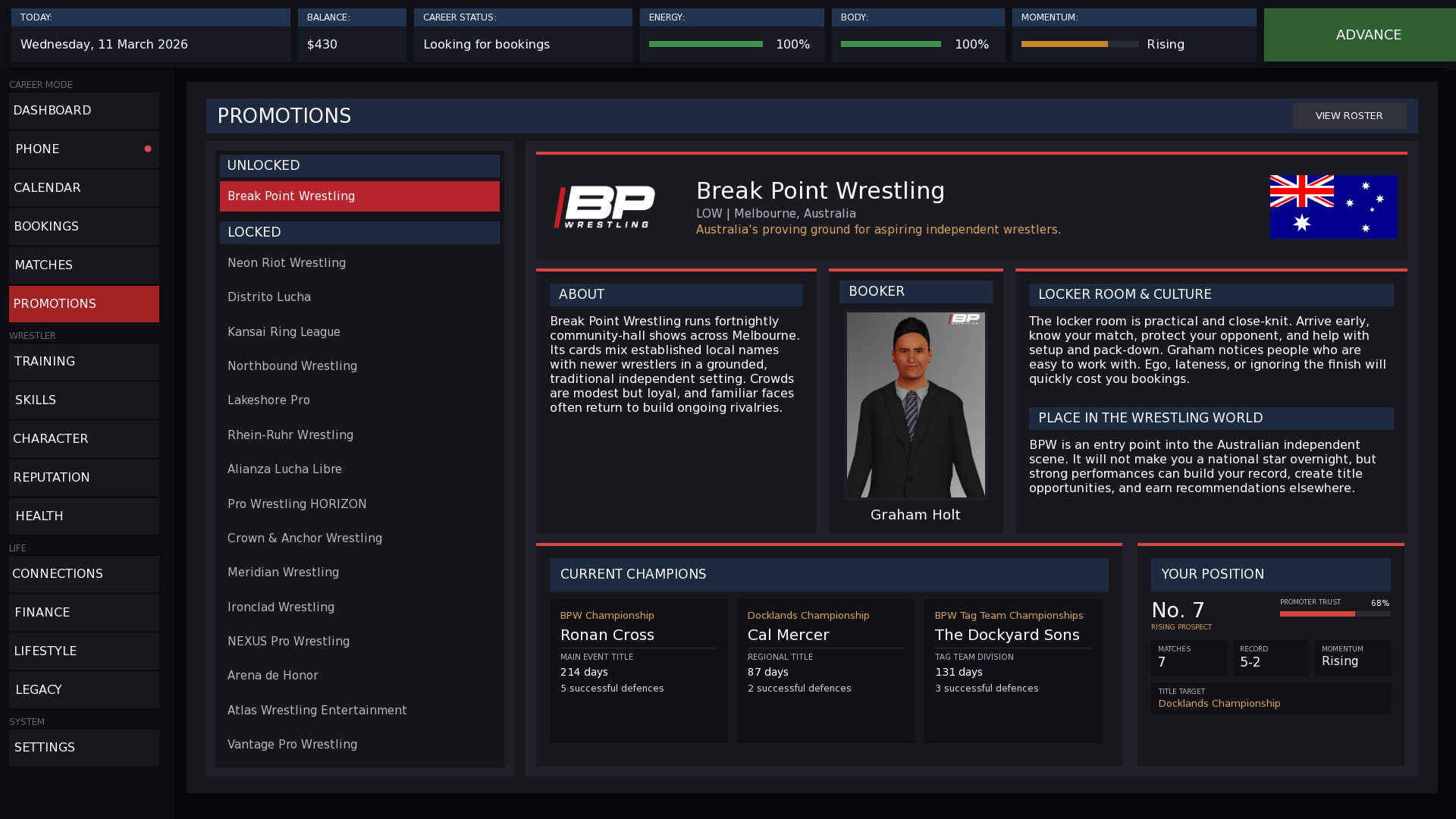Pro Wrestling: The Ascent