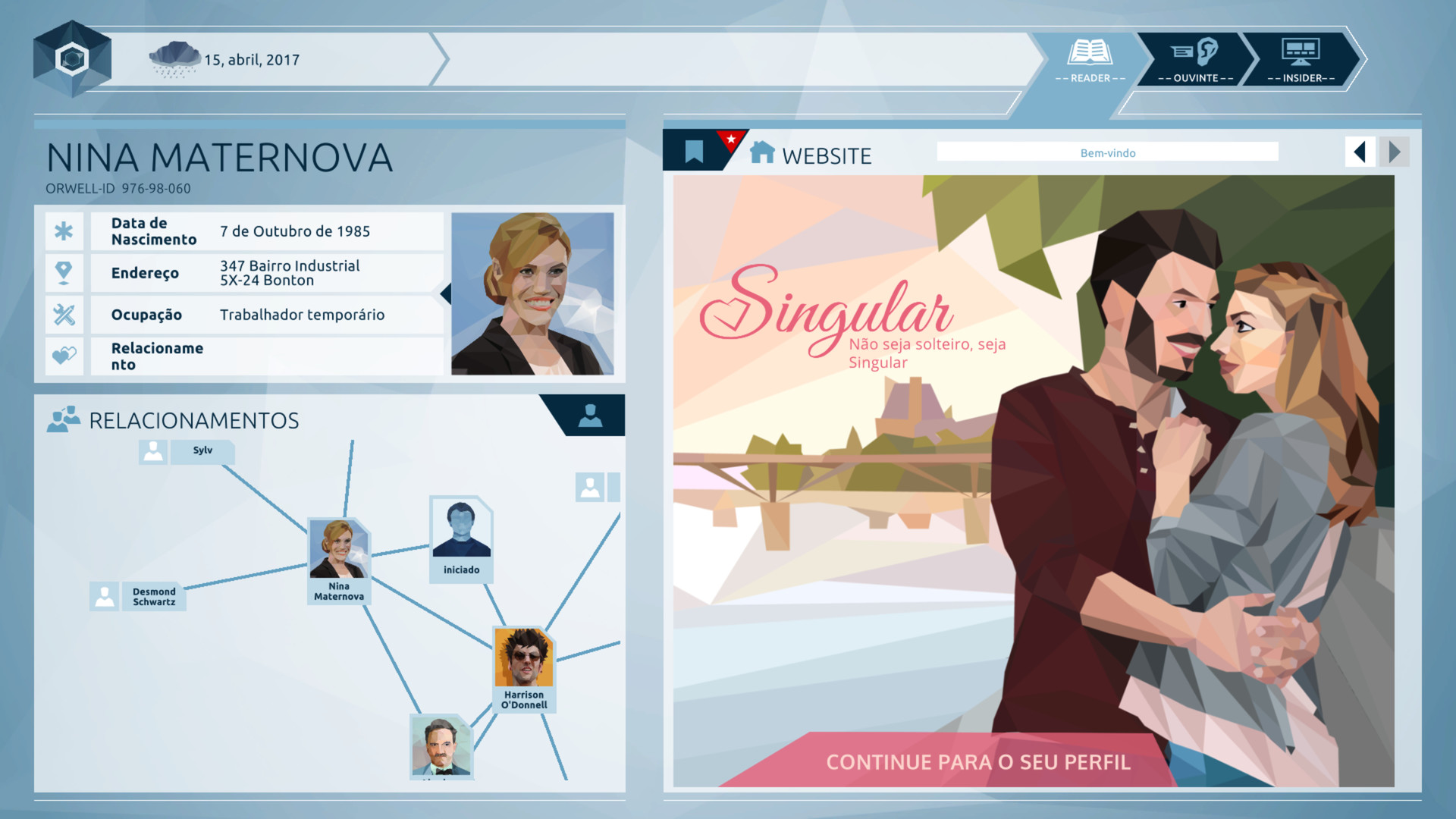 Screenshot de Orwell: Keeping an Eye On You