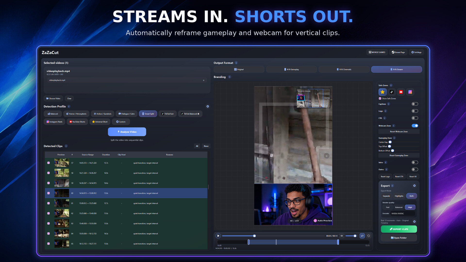 ZazaCut - Shorts & Clips Creator screenshot 5