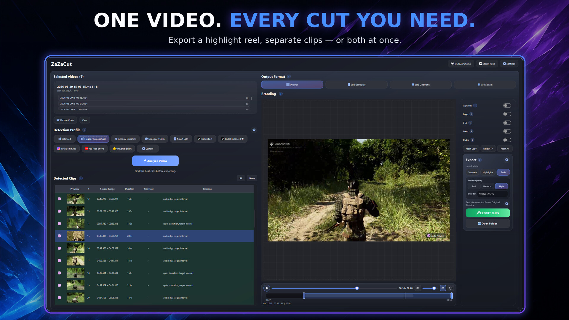 ZazaCut - Shorts & Clips Creator screenshot