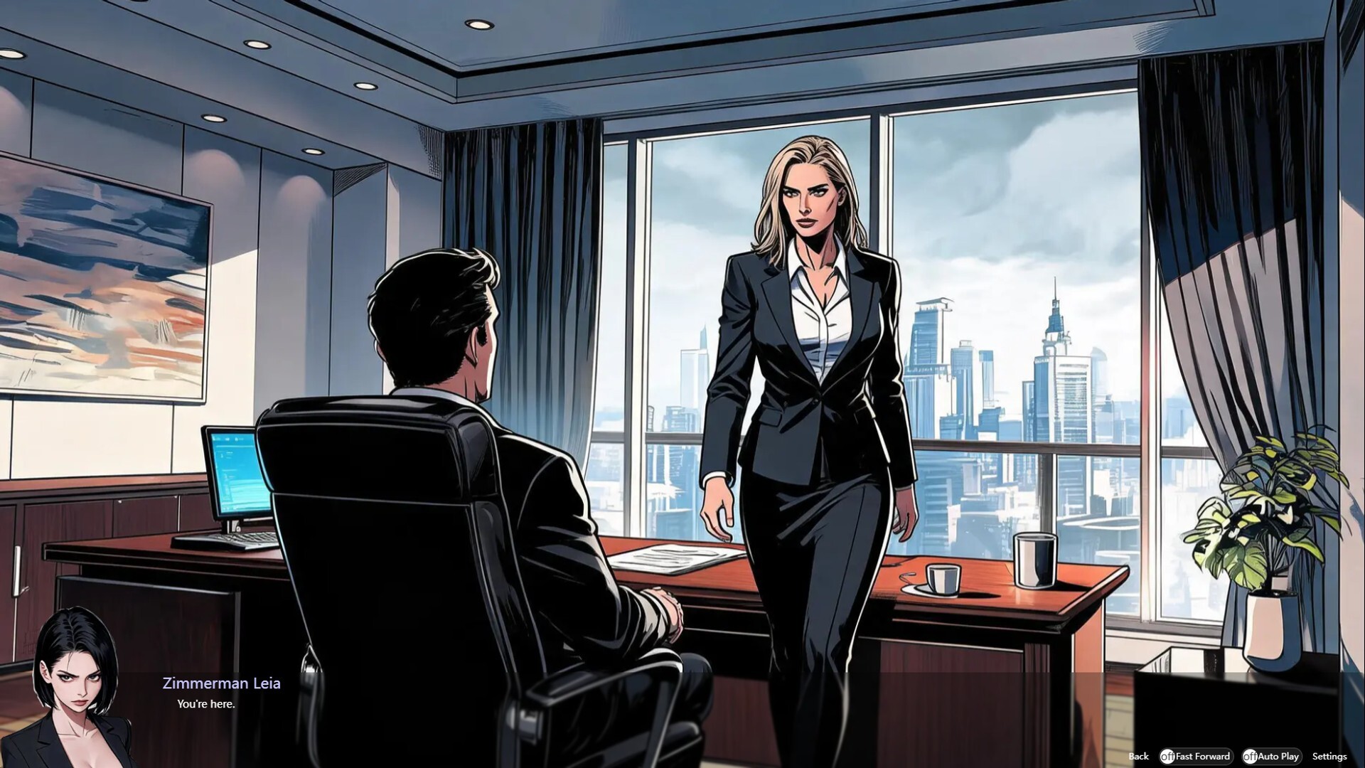 Cold female CEO offers her full loyalty screenshot 7