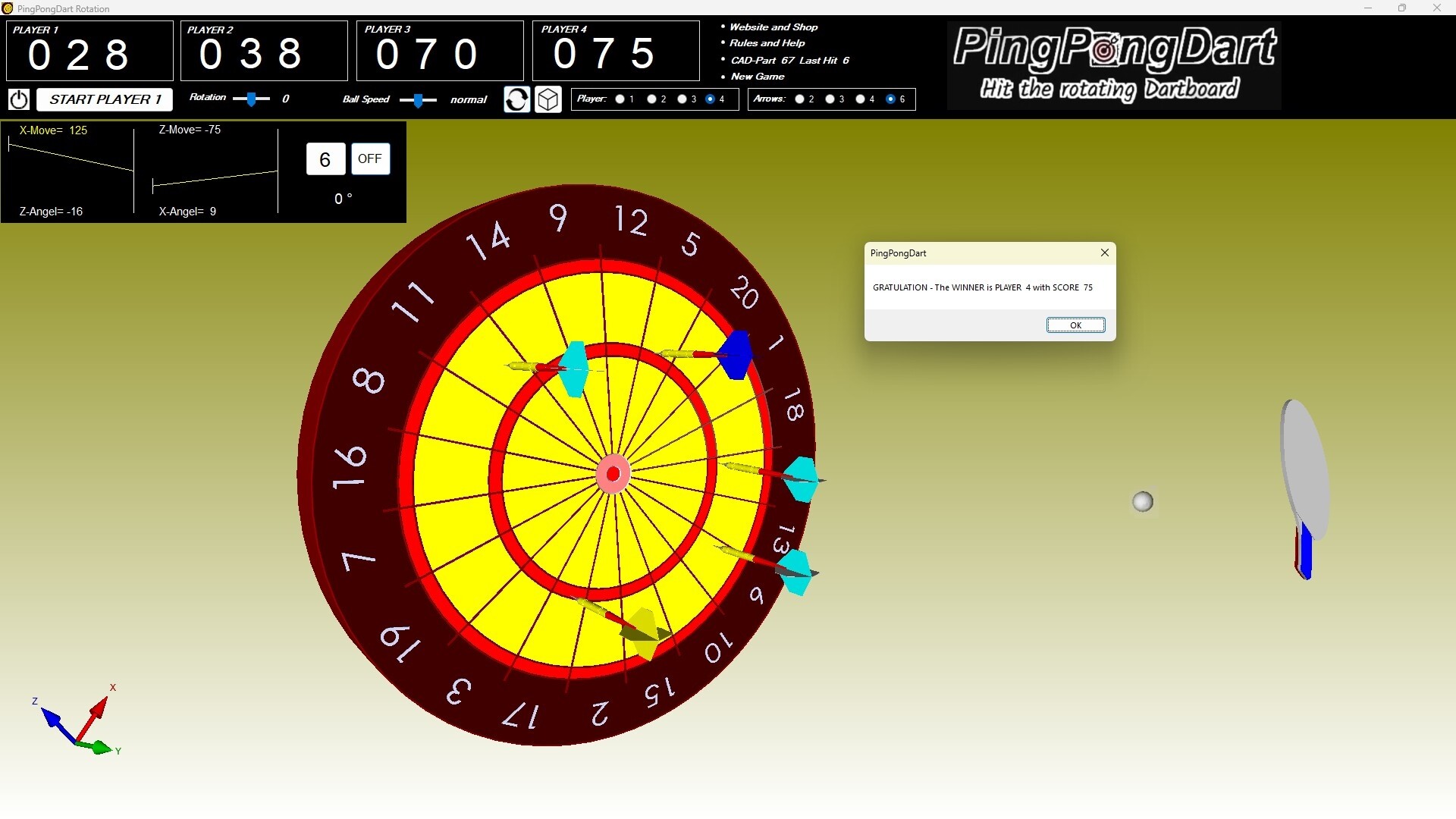 PingPongDart screenshot 1