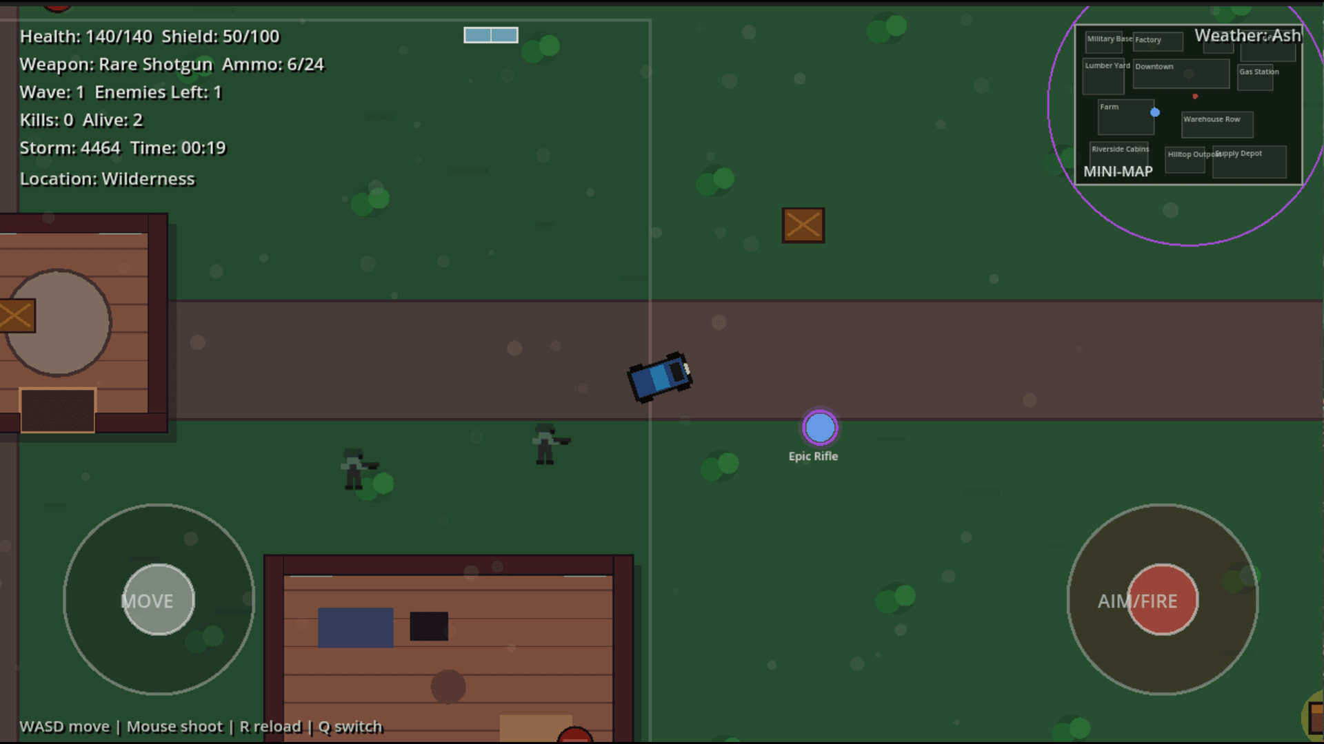 Top Down Battle Royale 2D – Screenshot 1