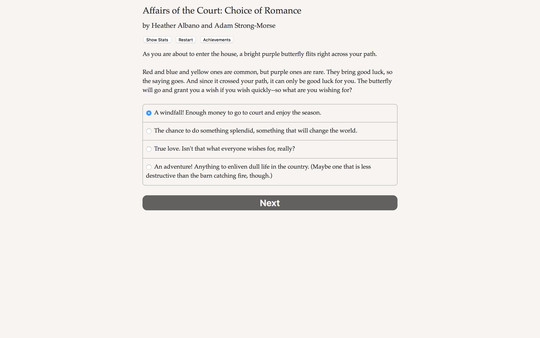 Affairs of the Court: Choice of Romance