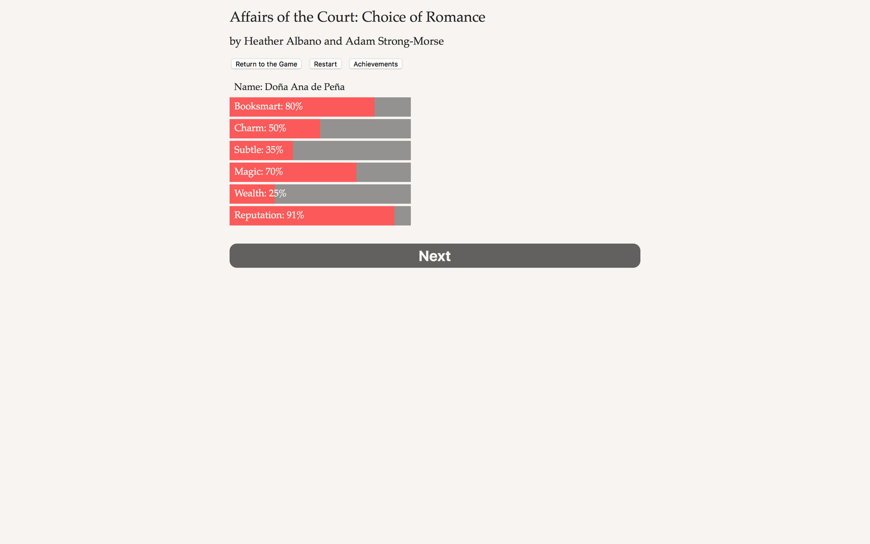 screenshot of Affairs of the Court: Choice of Romance 1