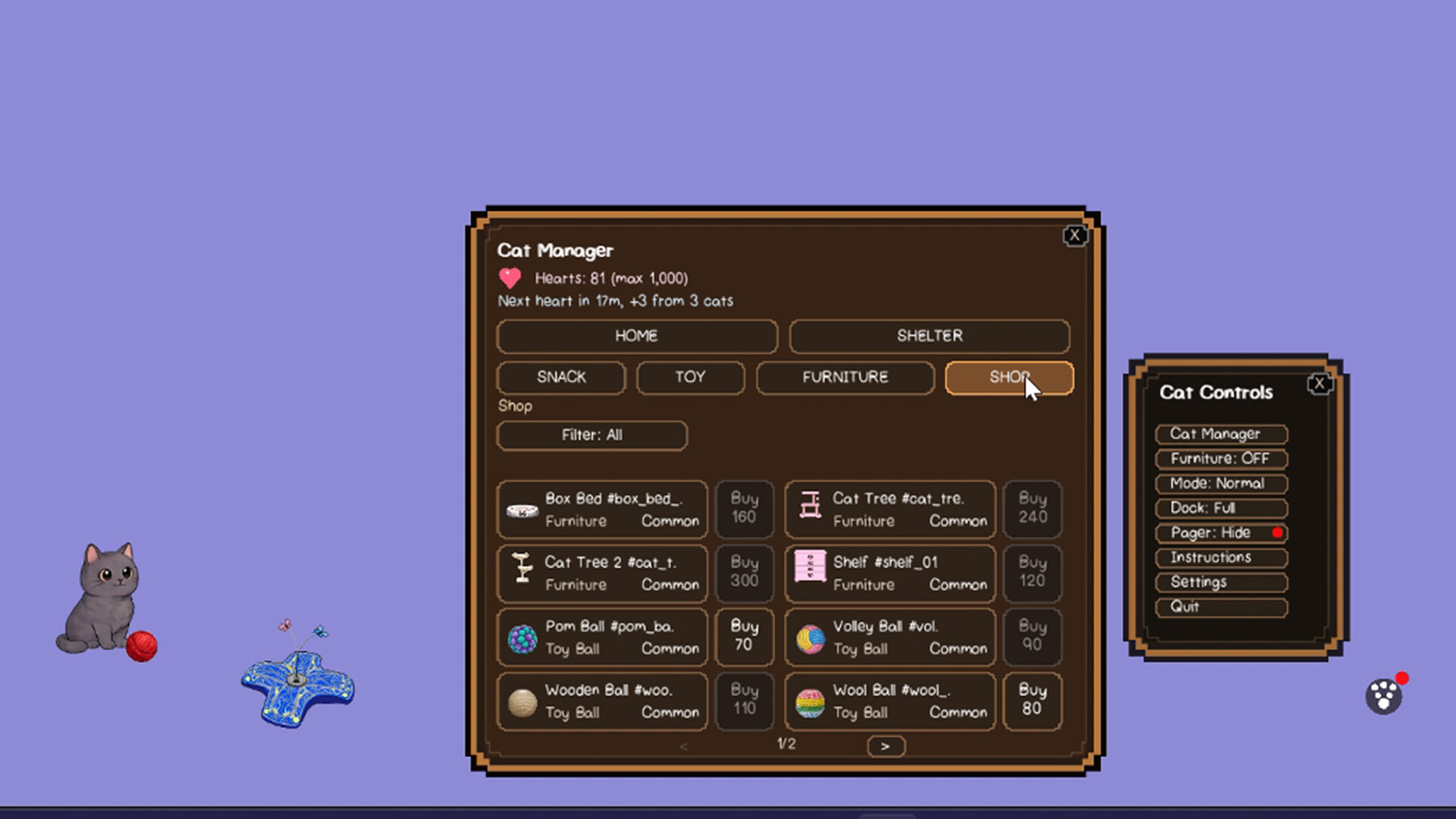 Desktop Pet: Idle Cats Cozy Chaotic Companions for your screen screenshot 8