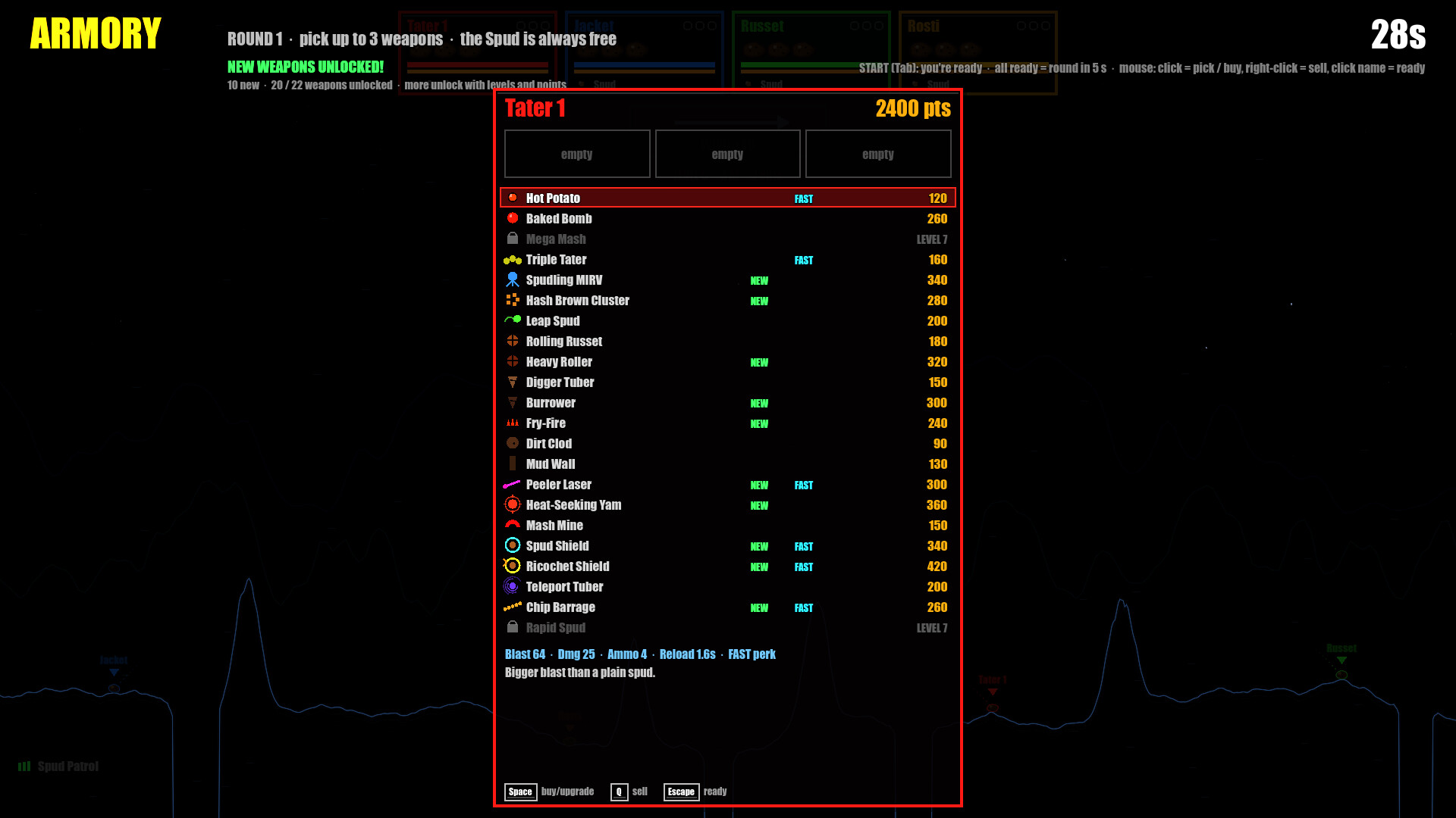 SpudFall Featured Screenshot #1