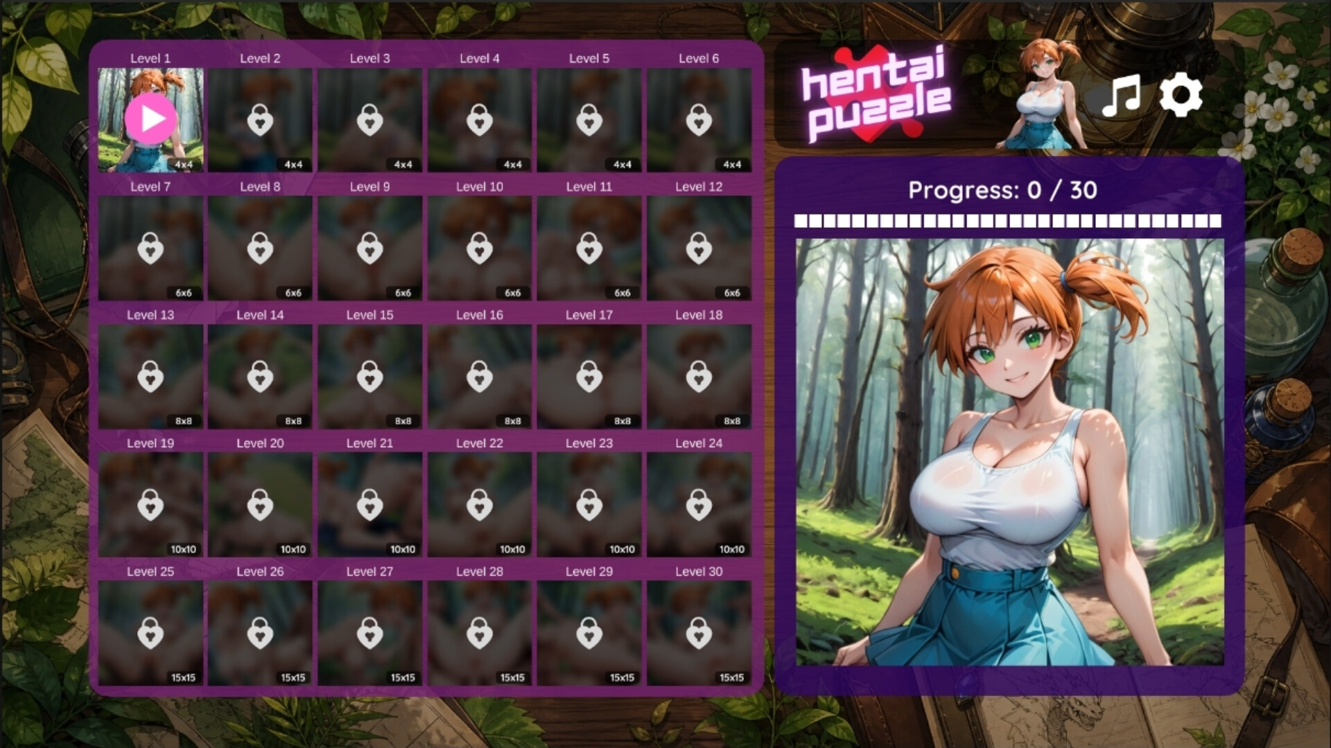 Hentai Puzzle: Emy screenshot 1