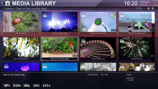 Zoom Player - 4K fullscreen navigation skin screenshot 3