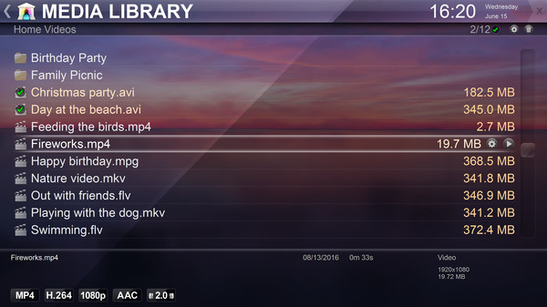 Zoom Player - 4K fullscreen navigation skin screenshot 7
