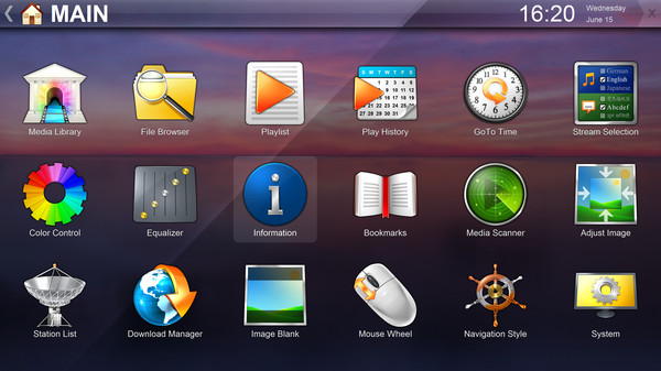 Zoom Player - 4K fullscreen navigation skin screenshot 1