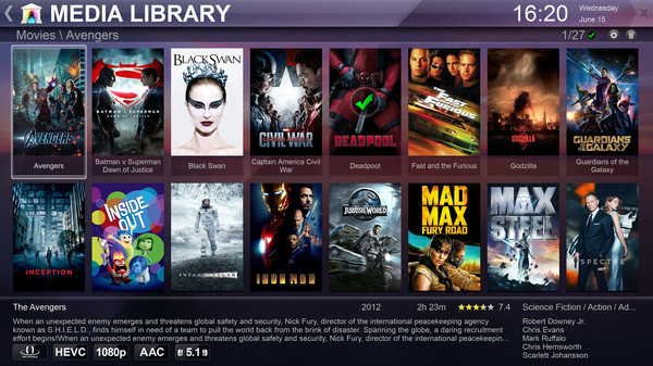 Zoom Player - 4K fullscreen navigation skin screenshot 4