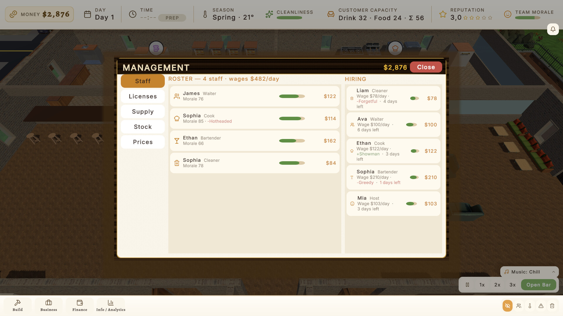 Bar Baron: Restaurant & Nightlife Tycoon screenshot 3