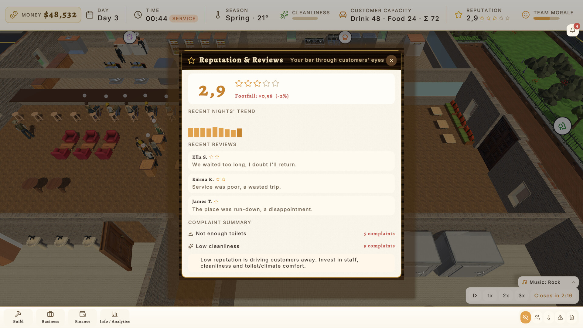 Bar Baron: Restaurant & Nightlife Tycoon screenshot 10