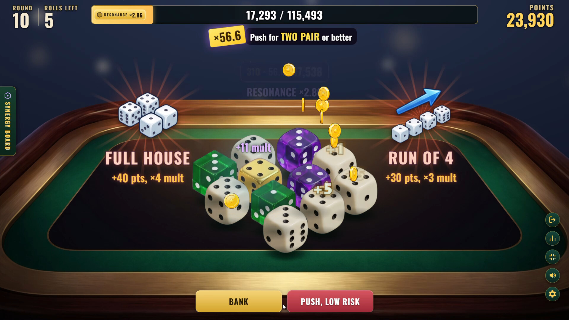 Dice & Dare : A Push-Your-Luck Casino-Style Dice Roguelike screenshot 1