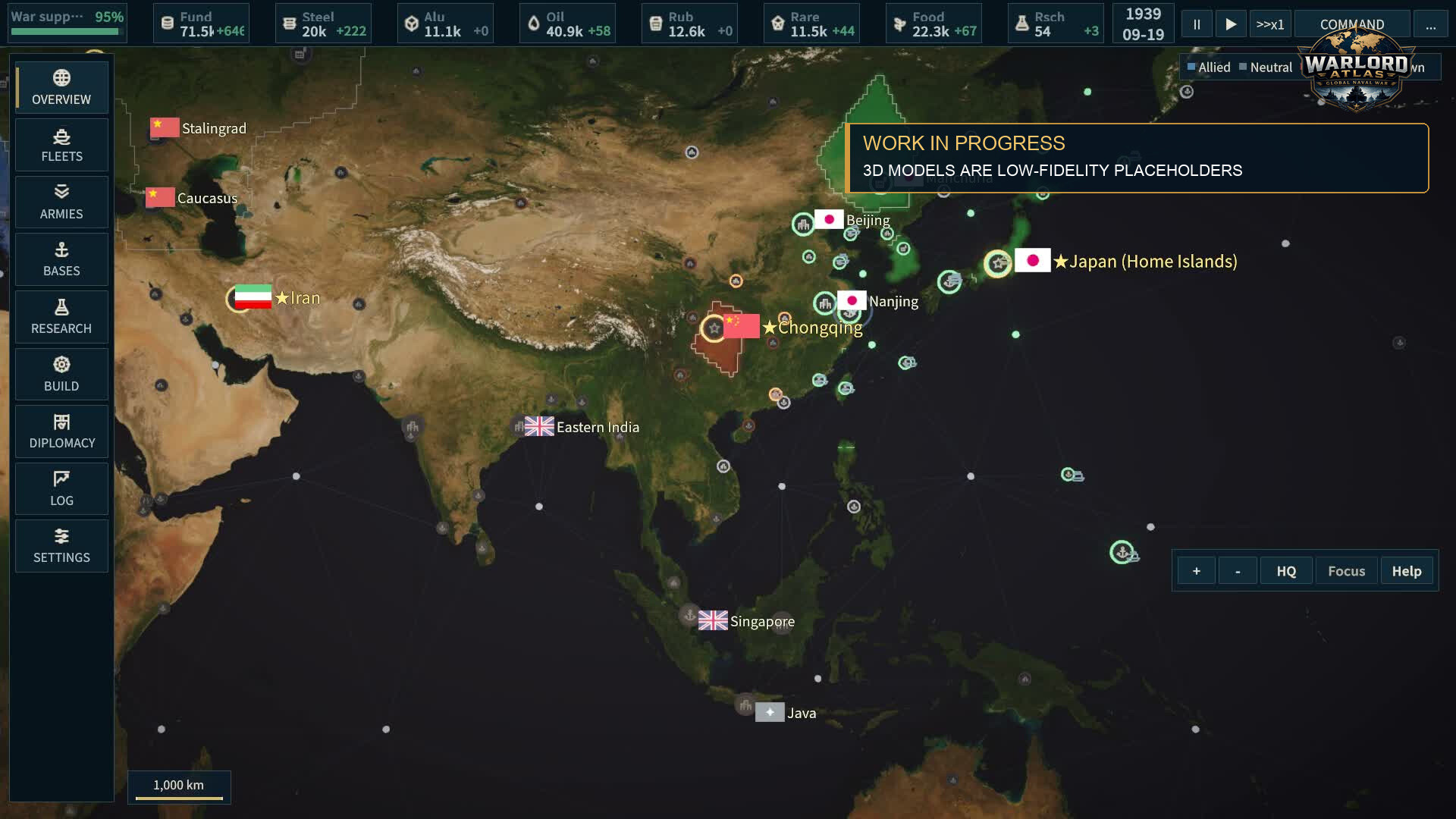 Warlord Atlas: Global Naval War screenshot 3