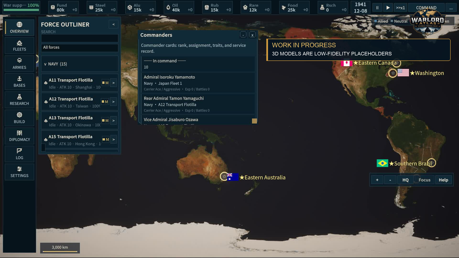 Warlord Atlas: Global Naval War screenshot 4