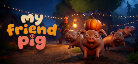My friend pig header art
