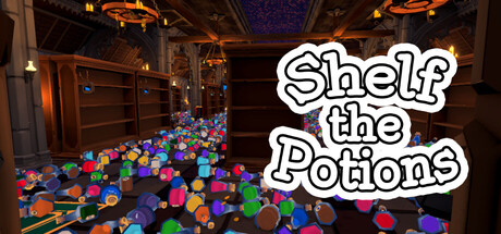 Shelf the Potions!(カジュアル・インディー、開発: Knight Owl Games、2026年発売)のヘッダー画像