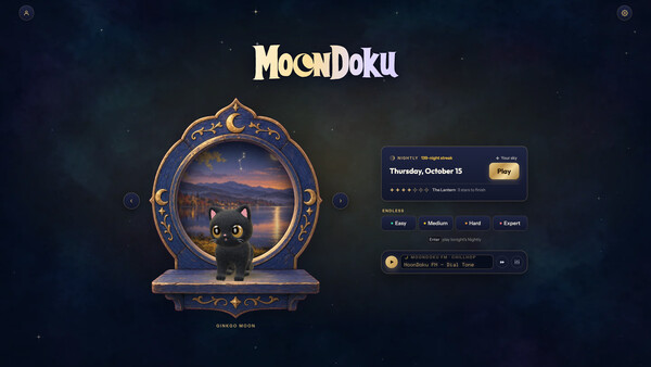MoonDoku: Sudoku Nights screenshot 2