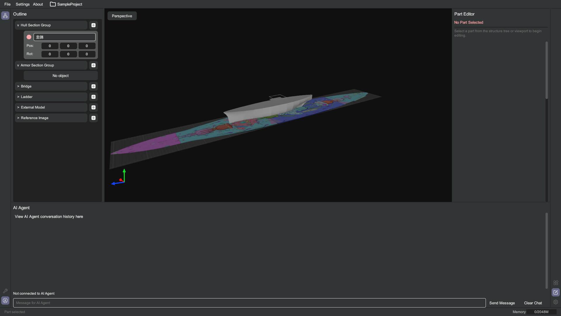 NavalArt Hull Designer screenshot