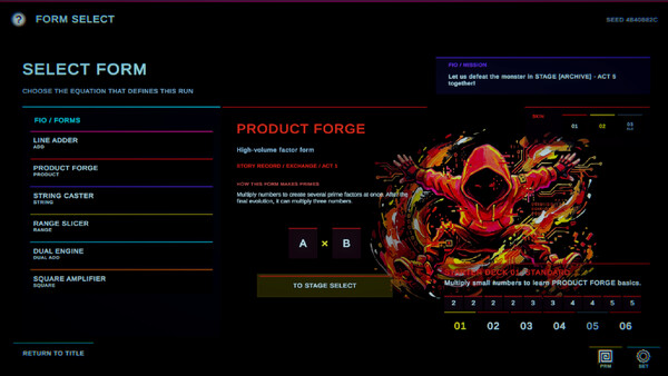 FACTORIZE: 1 Screenshot