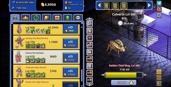 Screenshot z Ragnarok Clicker