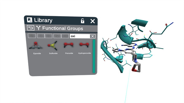 Screenshot z Nanome Screenshot z Nanome