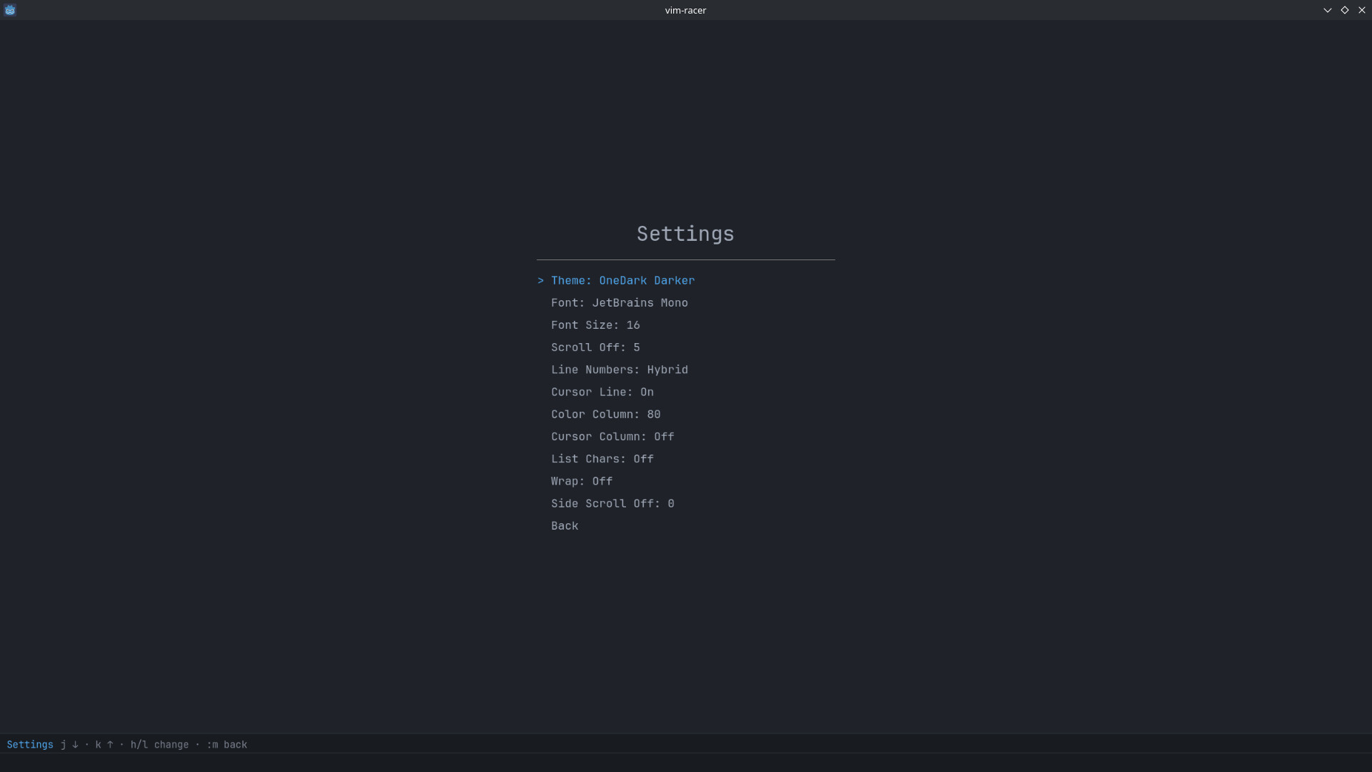 vim racer screenshot #7